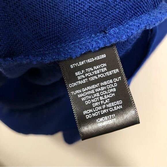 Sanctuary Women's Blue Knit Long Sleeve V Neck Blouse XS - Picture 4 of 6